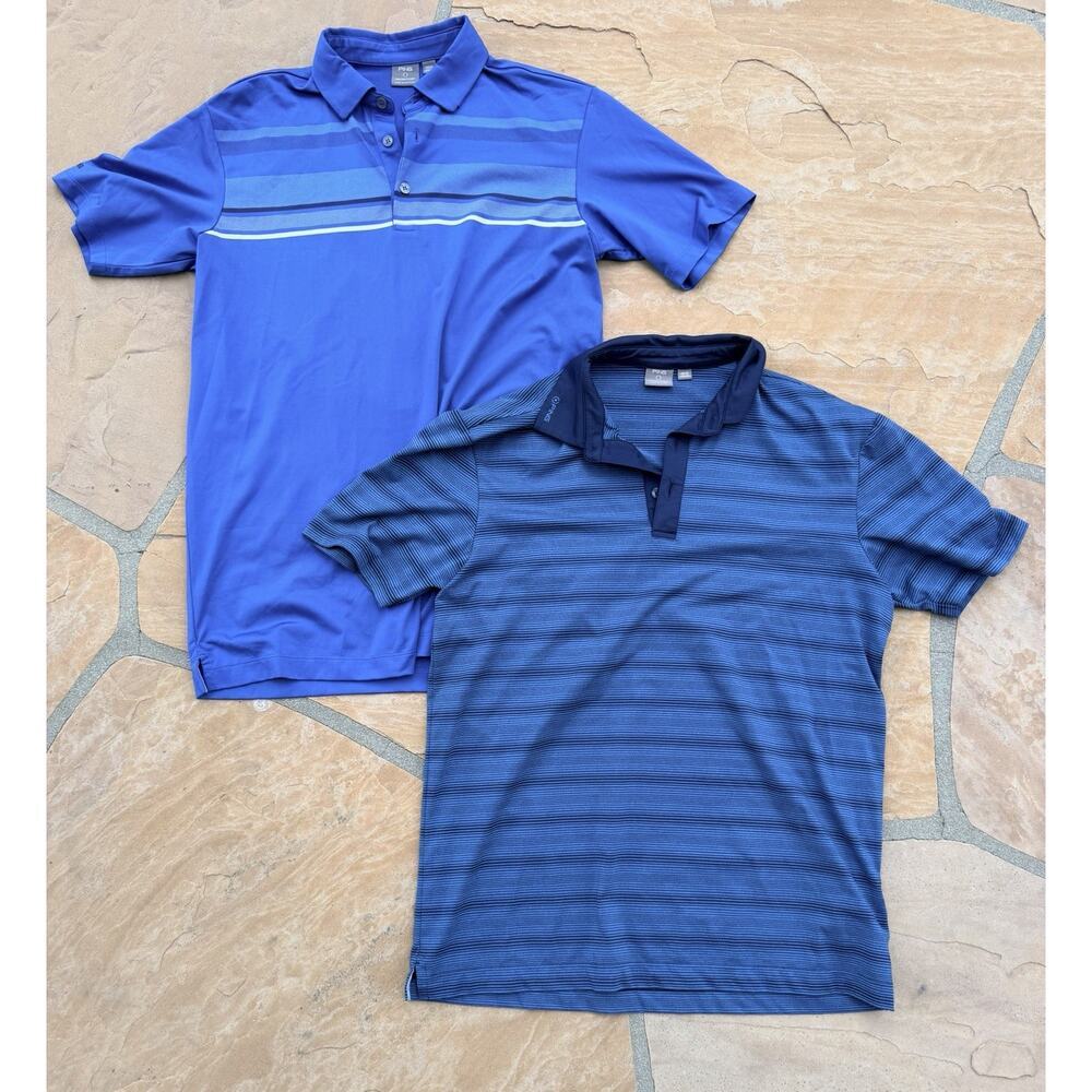 Ping Polo Shirts Mens Blue Sensor Cool Lot of 2 XS